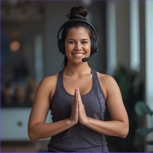 Microphone for yoga teachers