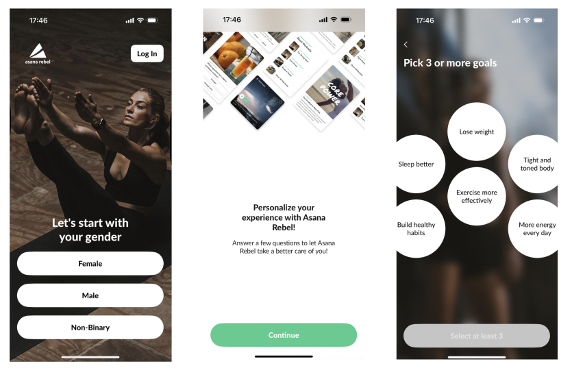 Asana rebel signup 1