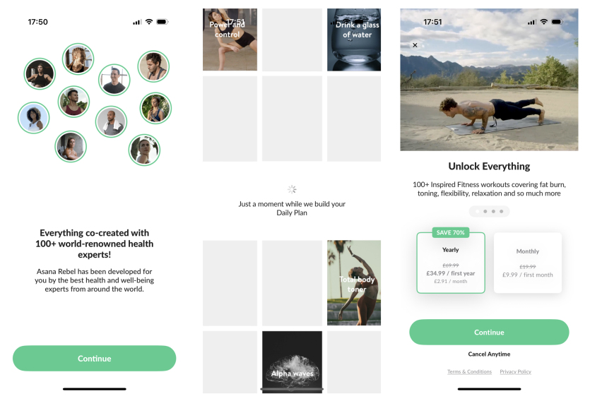 Asana rebel signup 1 4