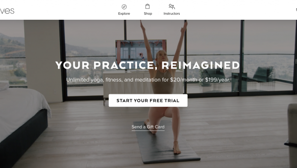 ALO Moves: US based app for recorded yoga classes