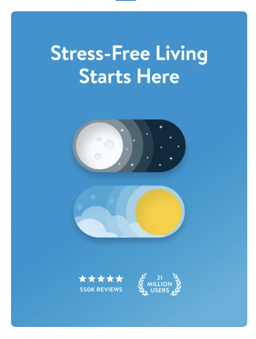 Insight timer Stress Free Living Starts Here