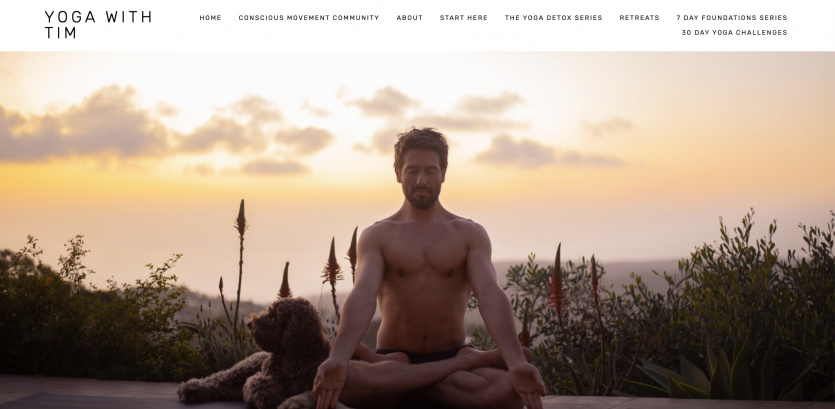 Yoga with tim website