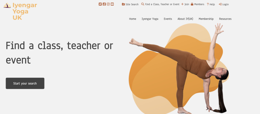 Iyengar yoga association website