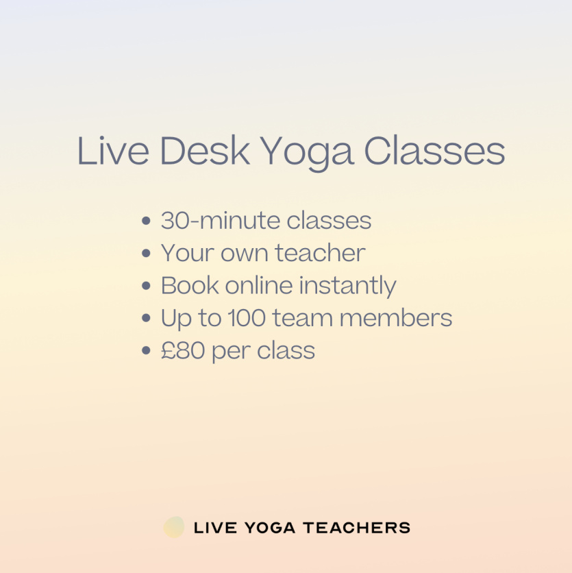 Live desk yoga classes