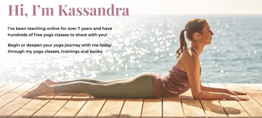 Yoga With Kassandra website